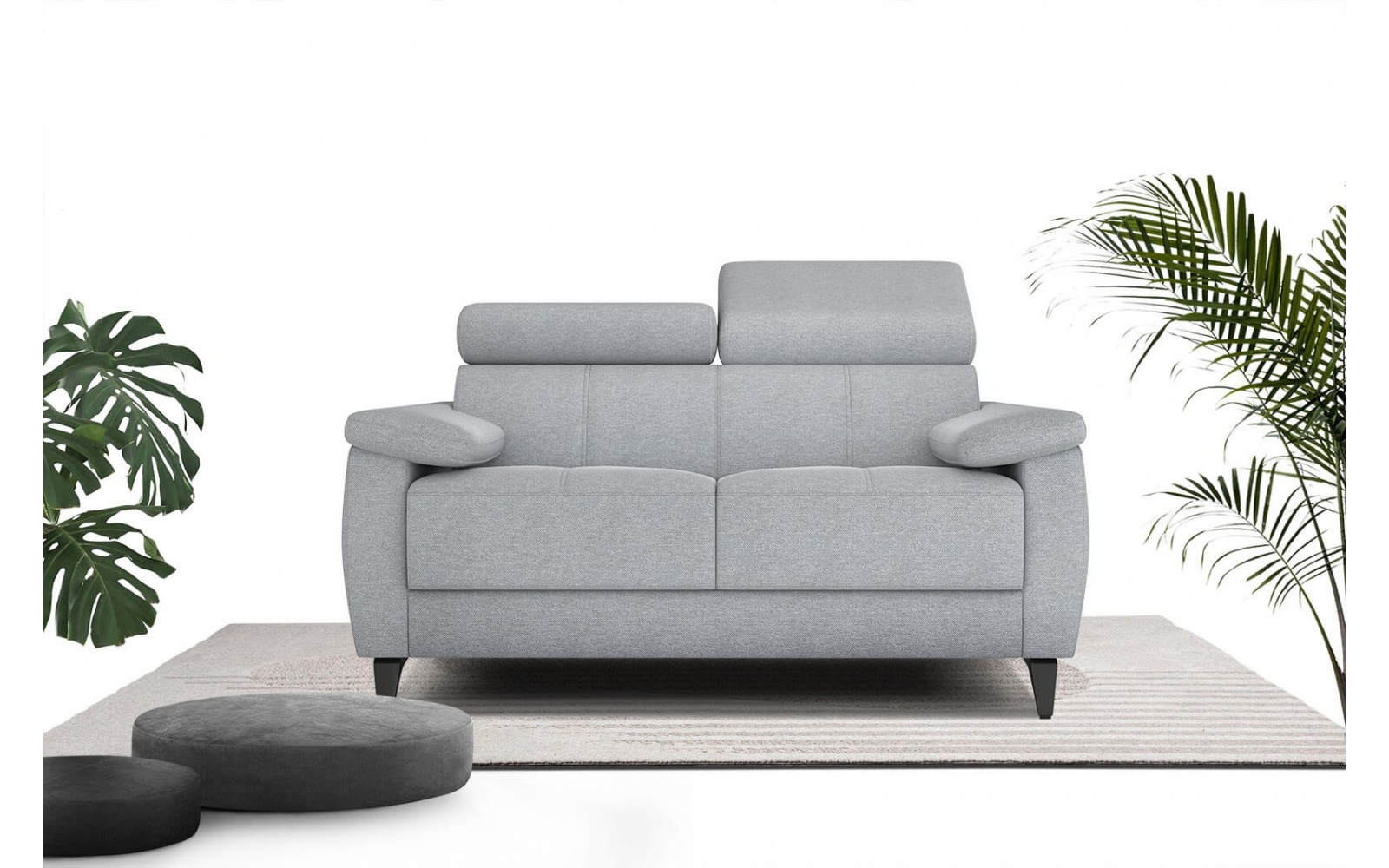 Sofa 2-Sitzer mit verstellbaren Kopfstützen TAUNUS