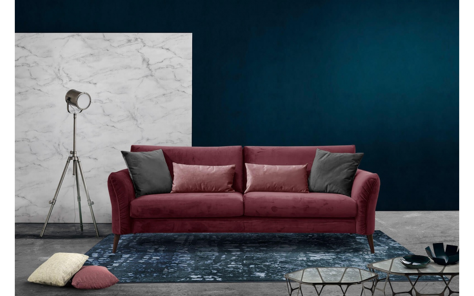 Canapé droit 3 places XXL FIGARI