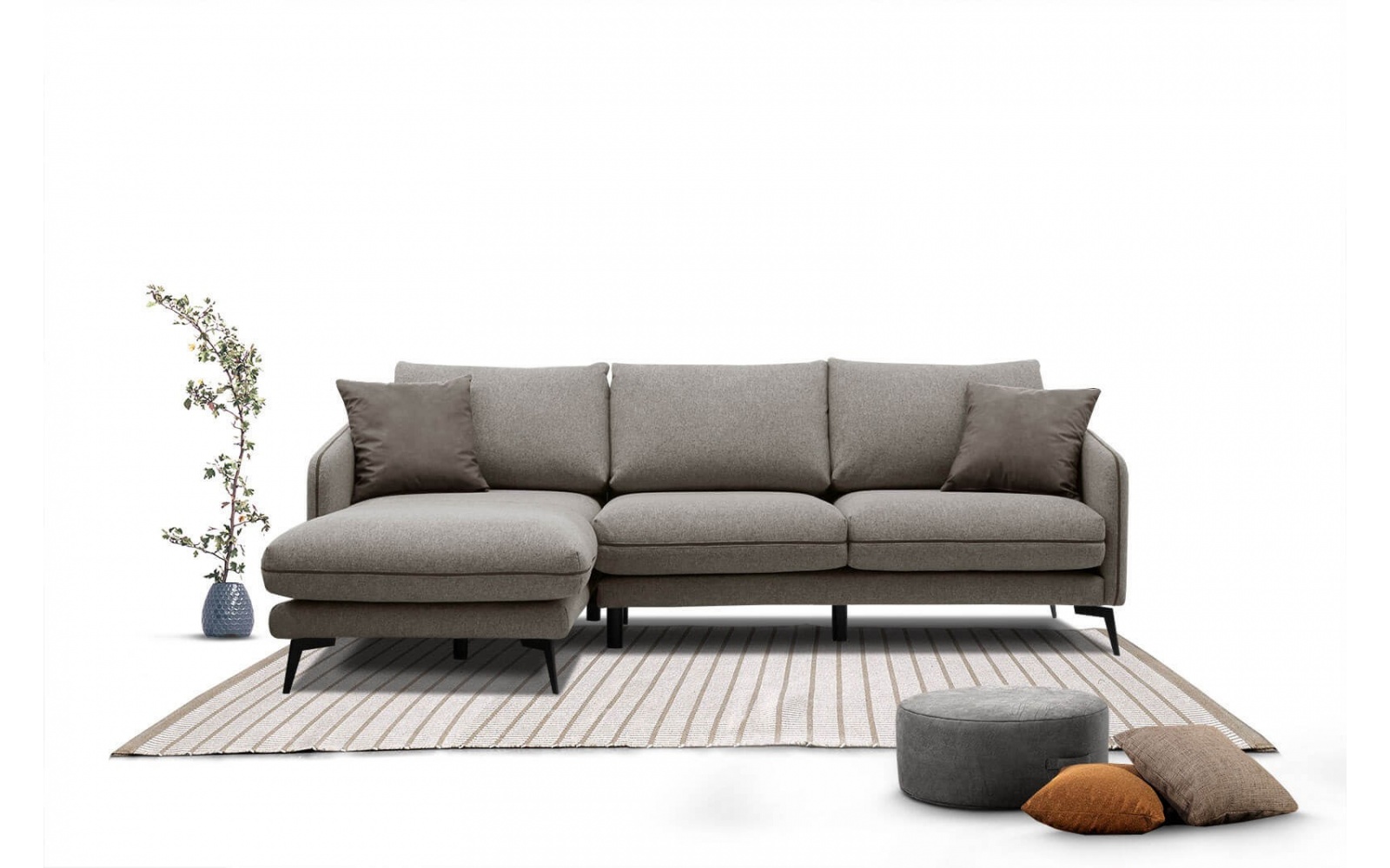 Canapé d'angle gauche 4 places SOGEL