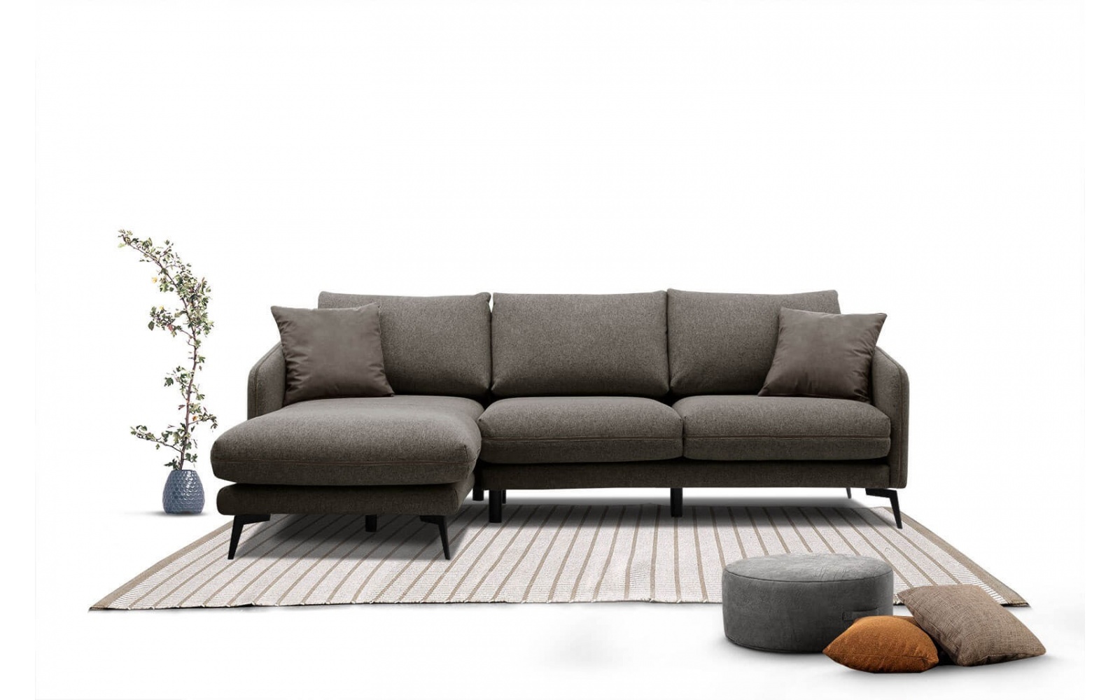 Canapé d'angle gauche 4 places SOGEL