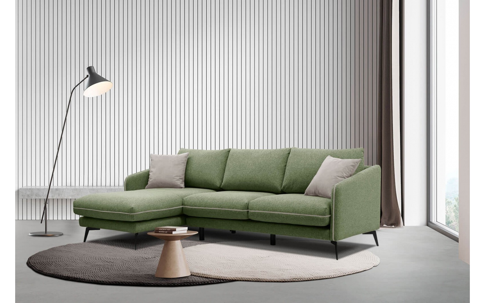 Canapé d'angle gauche 4 places SOGEL