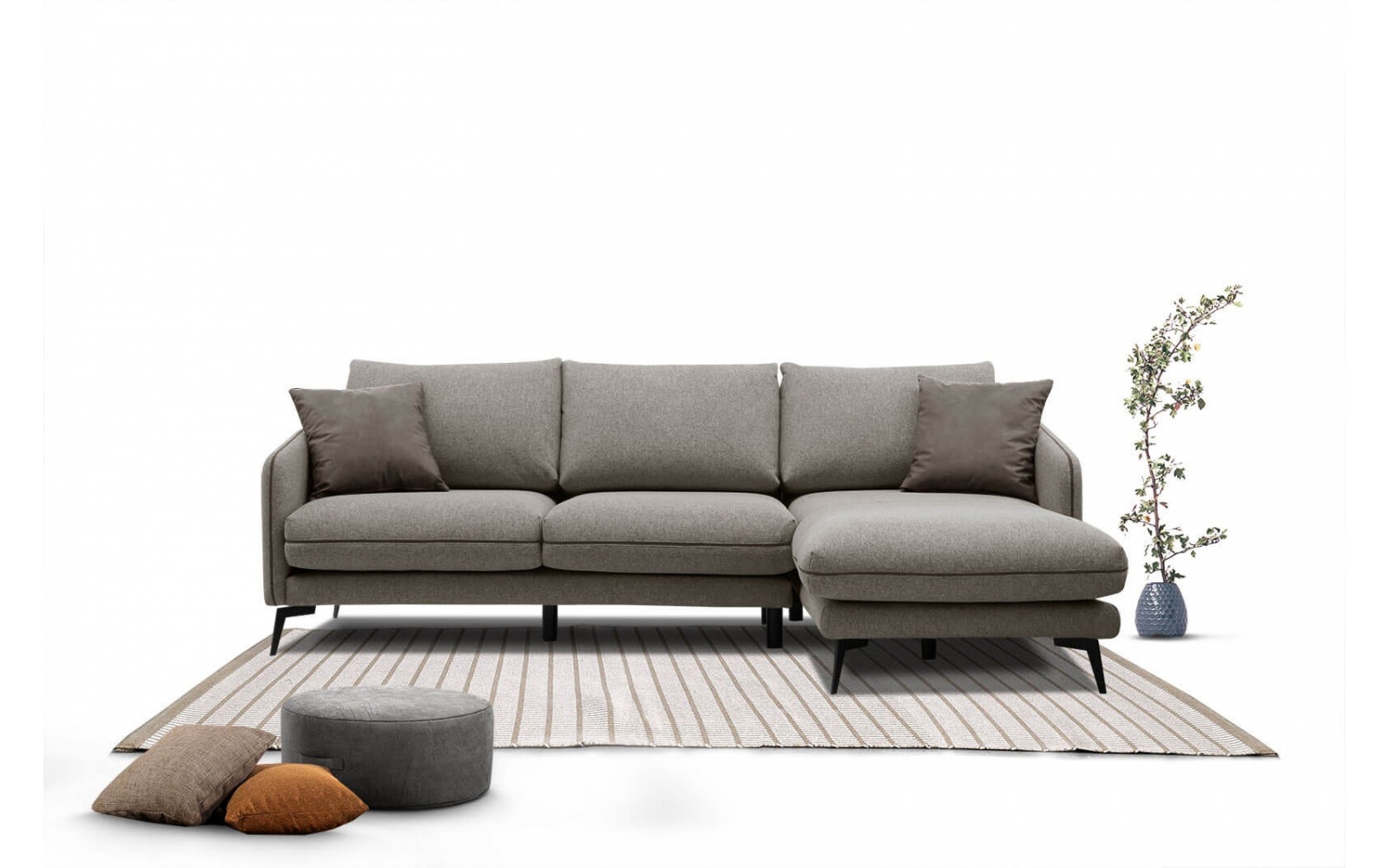 Canapé d'angle droit 4 places SOGEL