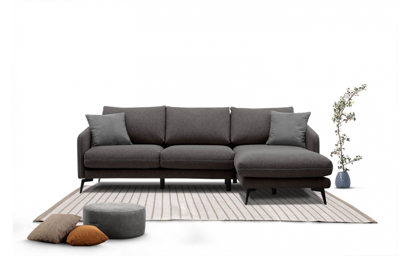 Canapé d'angle droit 4 places SOGEL