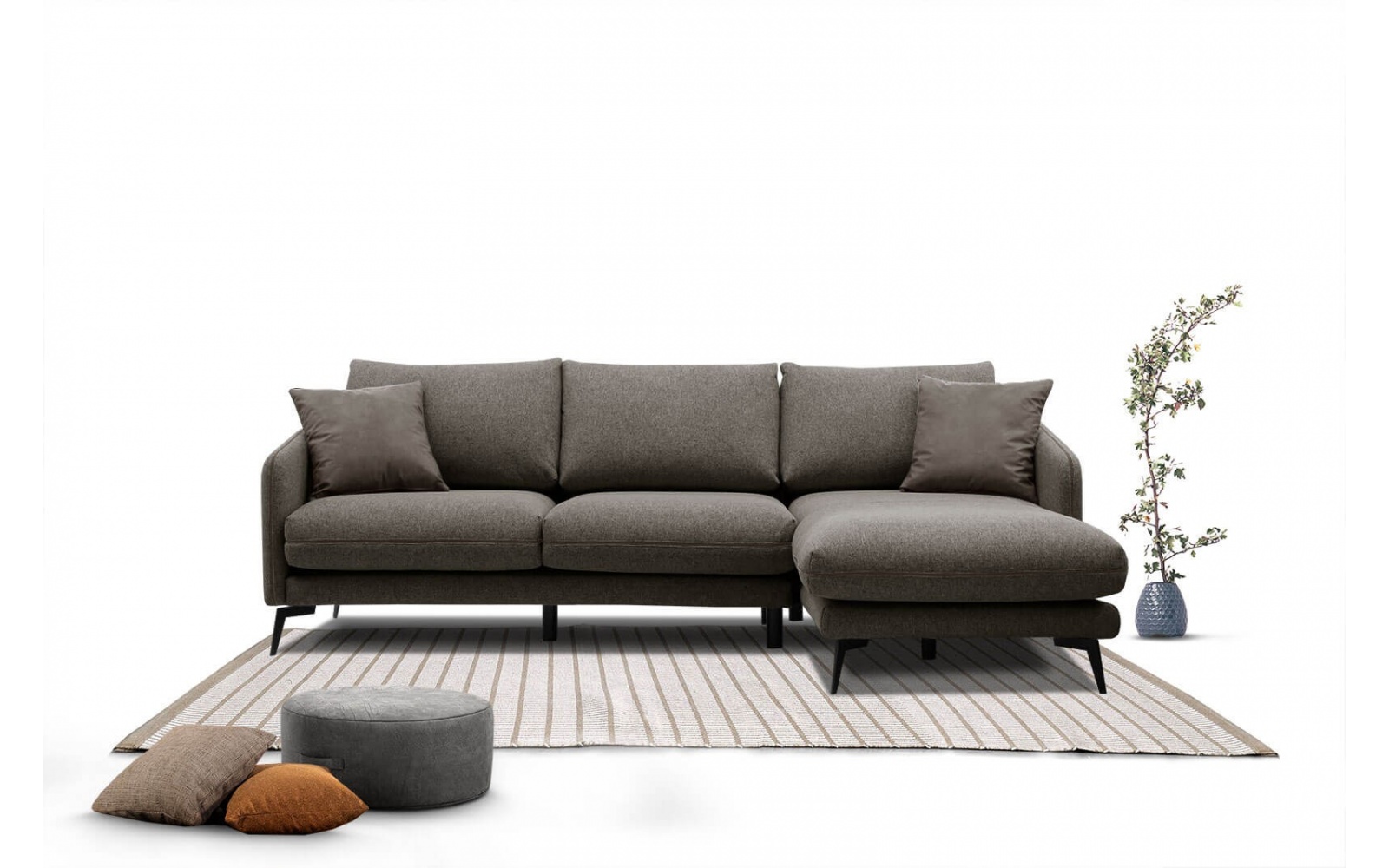 Canapé d'angle droit 4 places SOGEL