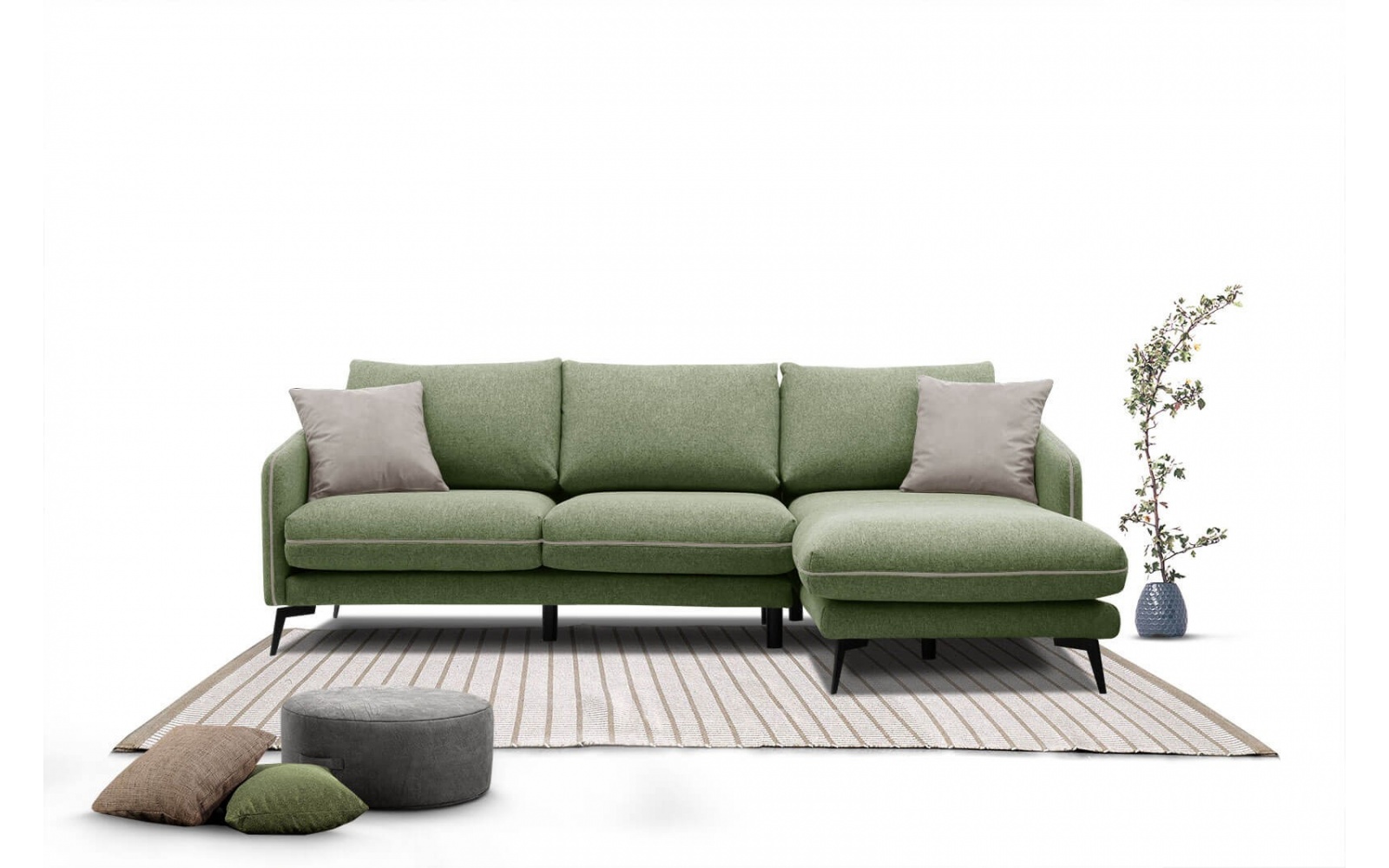 Canapé d'angle droit 4 places SOGEL