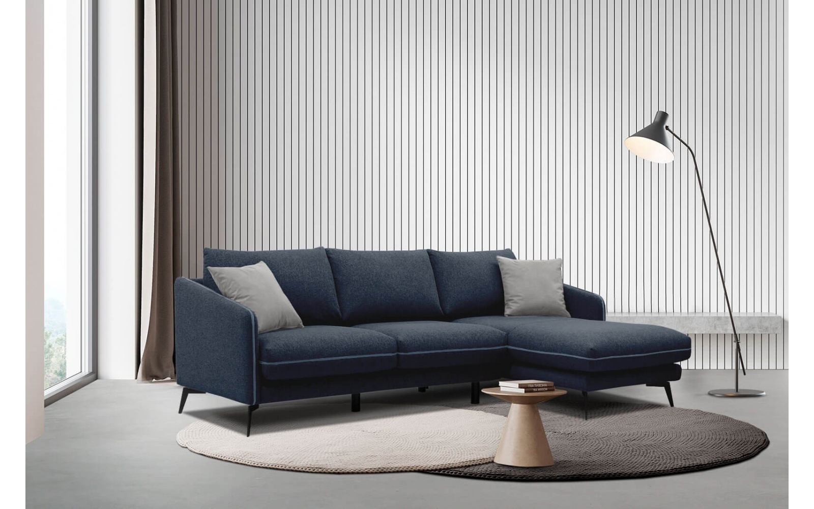 Canapé d'angle droit 4 places SOGEL