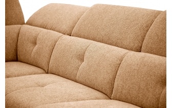 Canapé d'angle gauche avec appuis-tête réglables 5 places AVENA