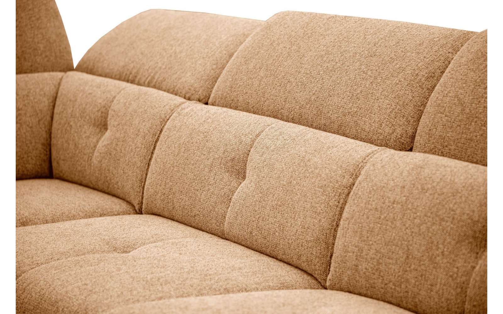 Canapé d'angle gauche avec appuis-tête réglables 5 places AVENA