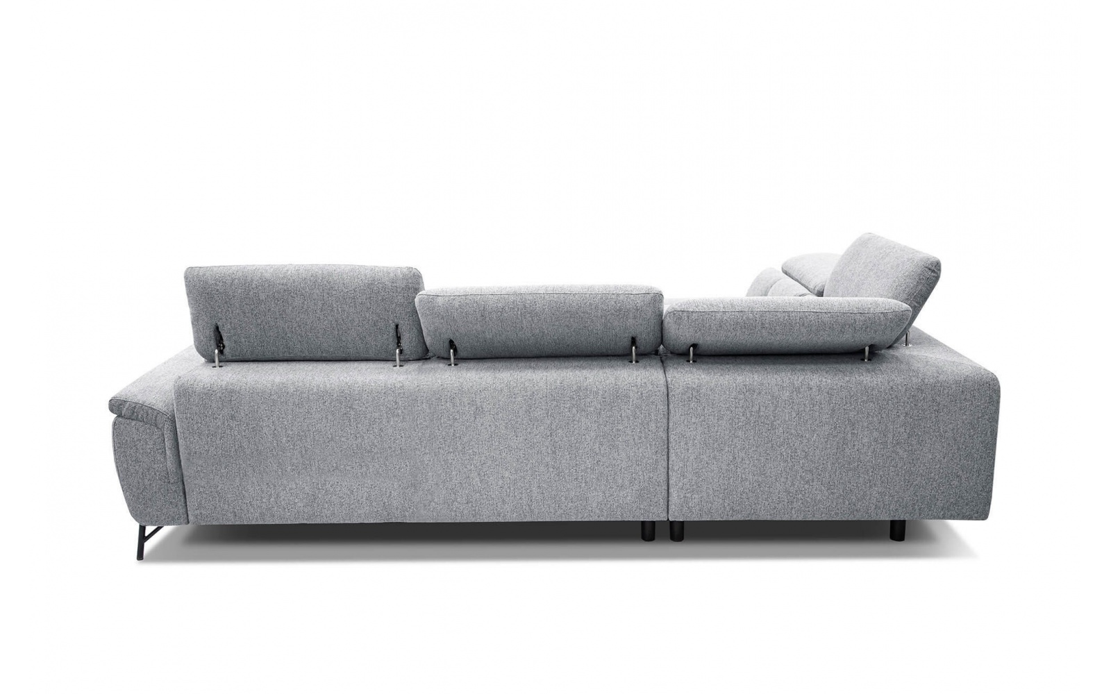 Canapé d'angle gauche avec appuis-tête réglables 5 places AVENA