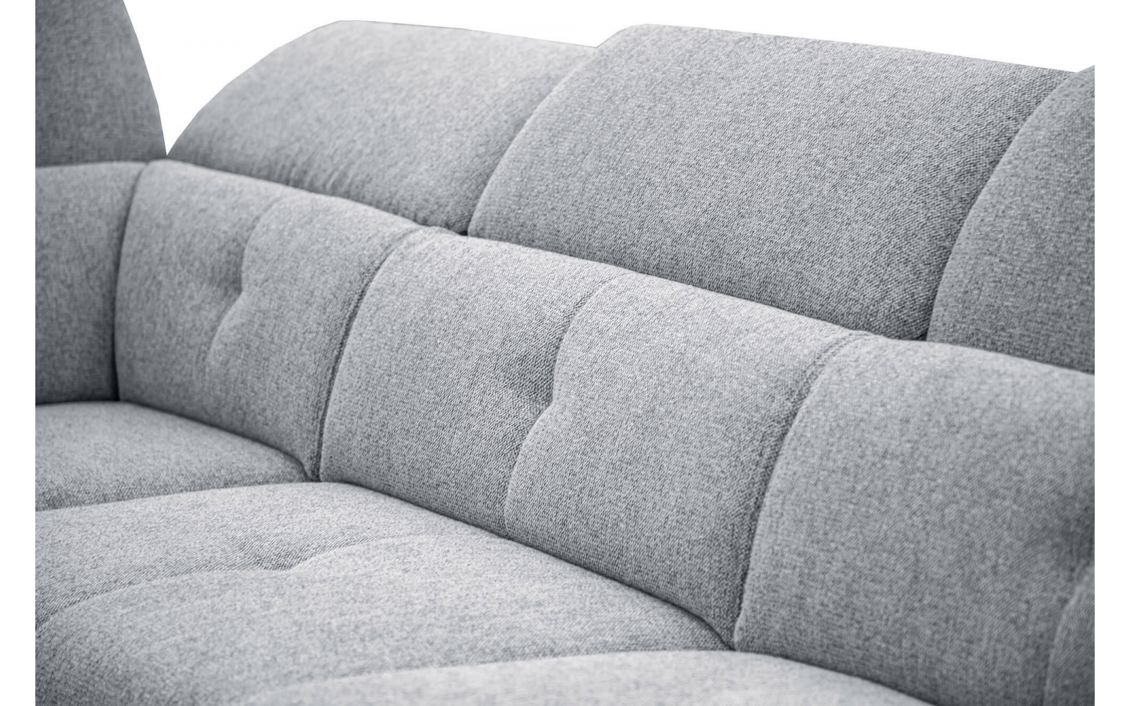 Canapé d'angle gauche avec appuis-tête réglables 5 places AVENA