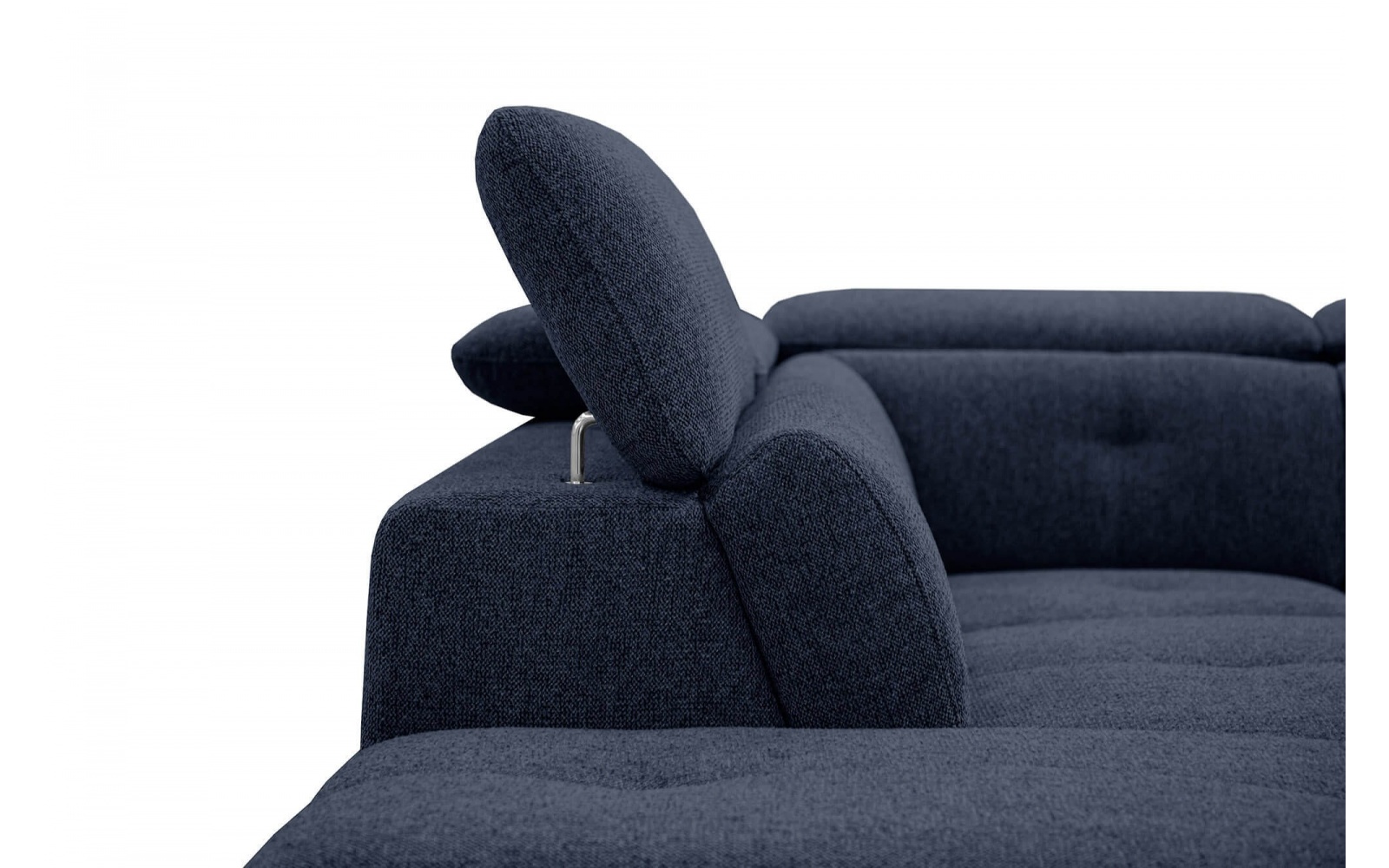 Canapé d'angle gauche avec appuis-tête réglables 5 places AVENA