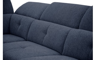 Canapé d'angle gauche avec appuis-tête réglables 5 places AVENA