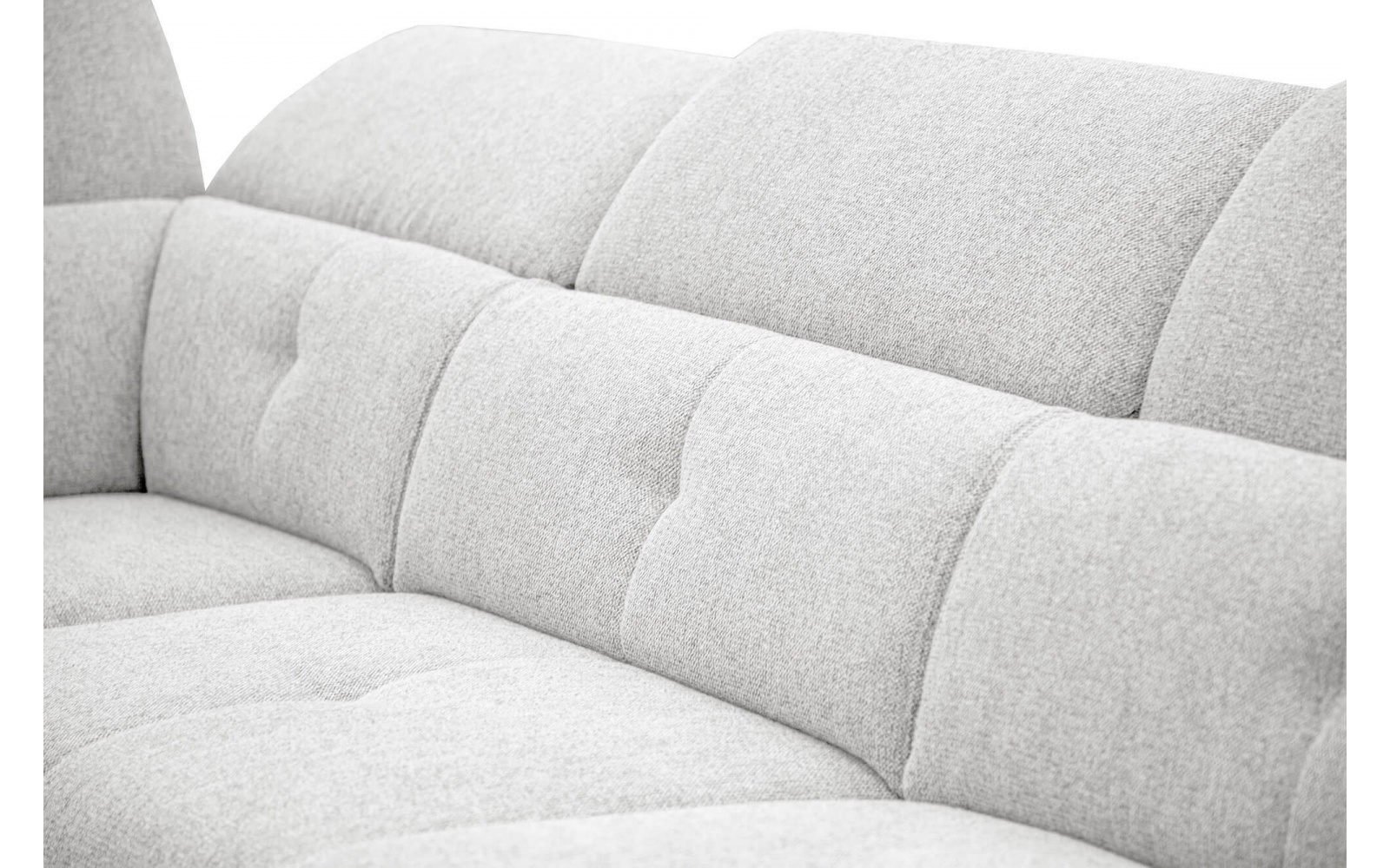 Canapé d'angle gauche avec appuis-tête réglables 5 places AVENA