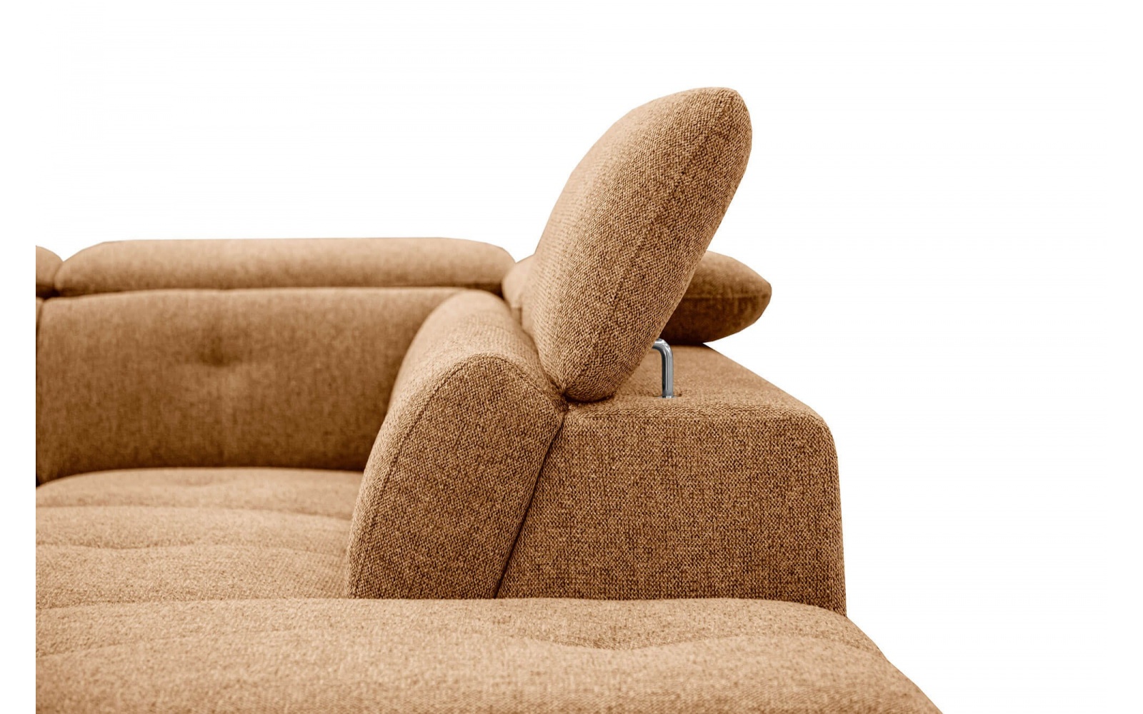 Canapé d'angle droit avec appuis-tête réglables 5 places AVENA