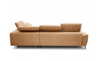 Canapé d'angle droit avec appuis-tête réglables 5 places AVENA