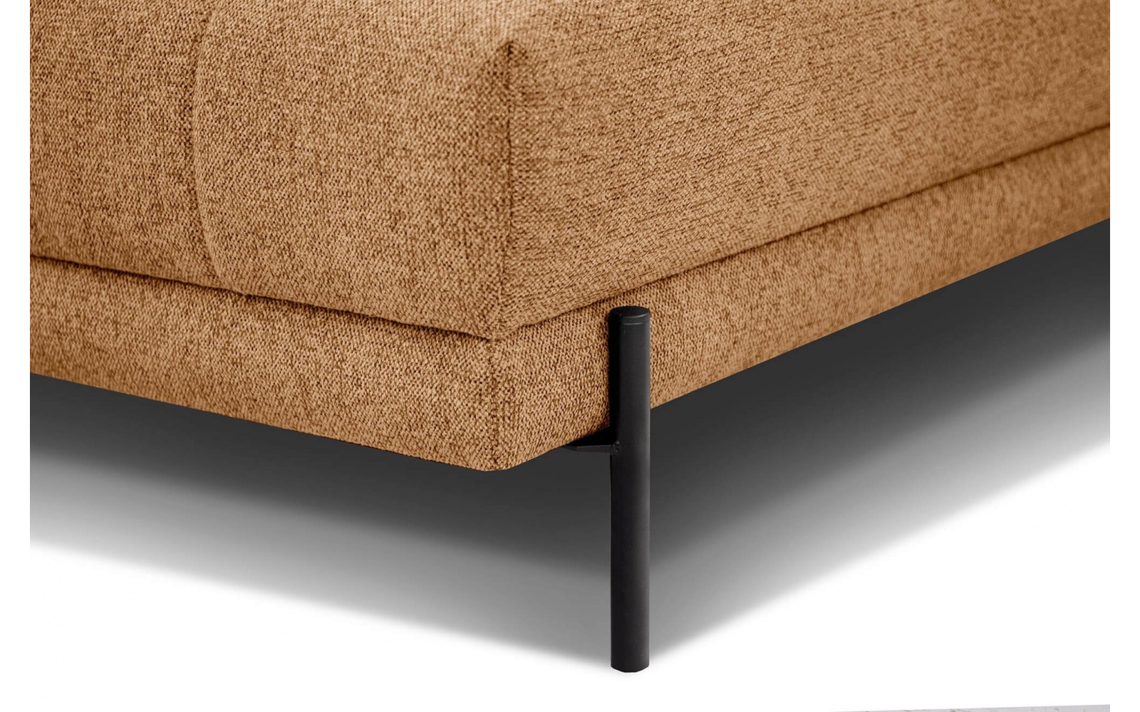 Canapé d'angle droit avec appuis-tête réglables 5 places AVENA