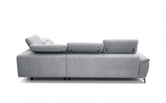 Canapé d'angle droit avec appuis-tête réglables 5 places AVENA