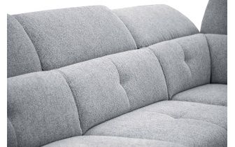 Canapé d'angle droit avec appuis-tête réglables 5 places AVENA