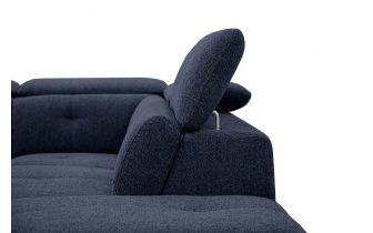 Canapé d'angle droit avec appuis-tête réglables 5 places AVENA