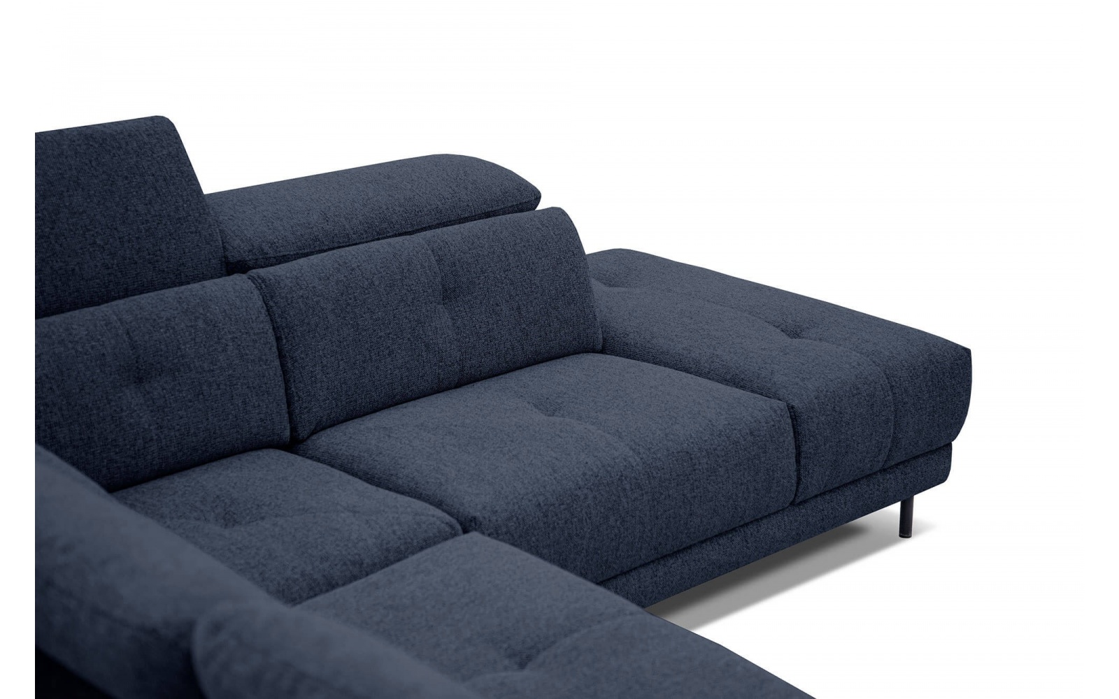 Canapé d'angle droit avec appuis-tête réglables 5 places AVENA