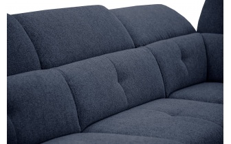 Canapé d'angle droit avec appuis-tête réglables 5 places AVENA