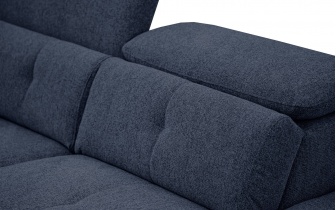 Canapé d'angle droit avec appuis-tête réglables 5 places AVENA