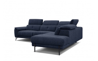 Canapé d'angle droit avec appuis-tête réglables 5 places AVENA