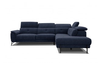 Canapé d'angle droit avec appuis-tête réglables 5 places AVENA