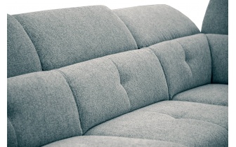 Canapé d'angle droit avec appuis-tête réglables 5 places AVENA