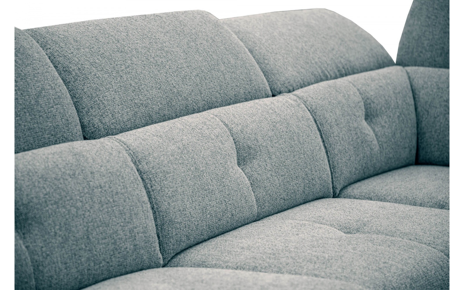 Canapé d'angle droit avec appuis-tête réglables 5 places AVENA