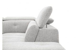 Canapé d'angle droit avec appuis-tête réglables 5 places AVENA