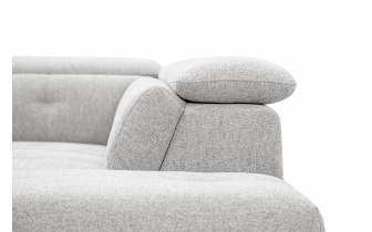 Canapé d'angle droit avec appuis-tête réglables 5 places AVENA