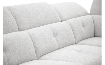 Canapé d'angle droit avec appuis-tête réglables 5 places AVENA