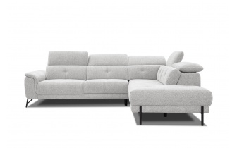 Canapé d'angle droit avec appuis-tête réglables 5 places AVENA