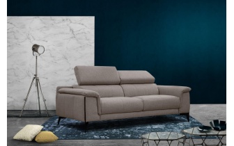 Canapé droit XXL 3 places avec appuis-tête réglables MATERA