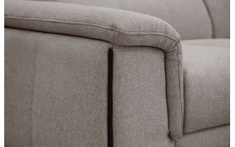 Canapé droit XXL 3 places avec appuis-tête réglables MATERA