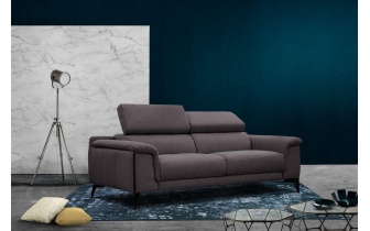 Canapé droit XXL 3 places avec appuis-tête réglables MATERA