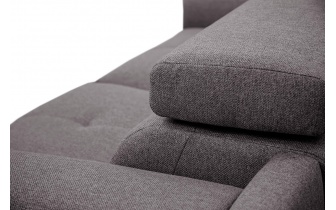 Canapé droit XXL 3 places avec appuis-tête réglables MATERA