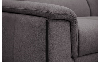 Canapé droit XXL 3 places avec appuis-tête réglables MATERA