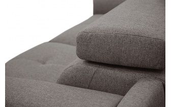 Canapé droit XXL 3 places avec appuis-tête réglables MATERA