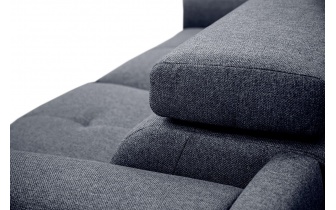 Canapé droit XXL 3 places avec appuis-tête réglables MATERA