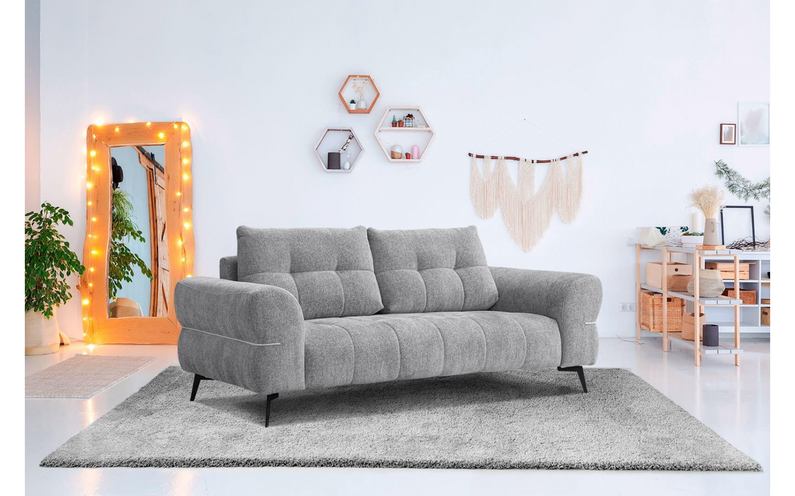 Canapé droit 3 places XXL SALVINI