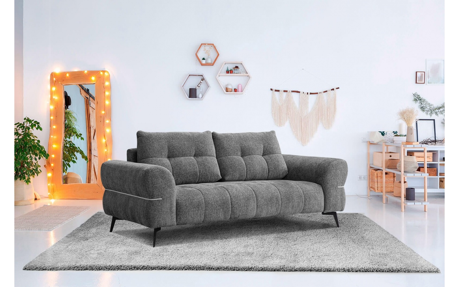 Canapé droit 3 places XXL SALVINI