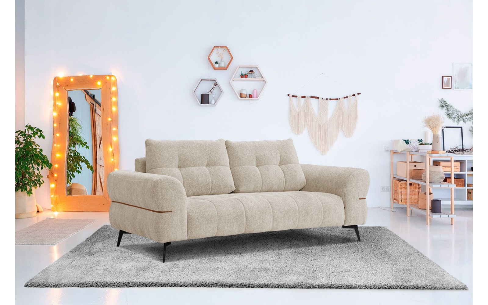 Canapé droit 3 places XXL SALVINI