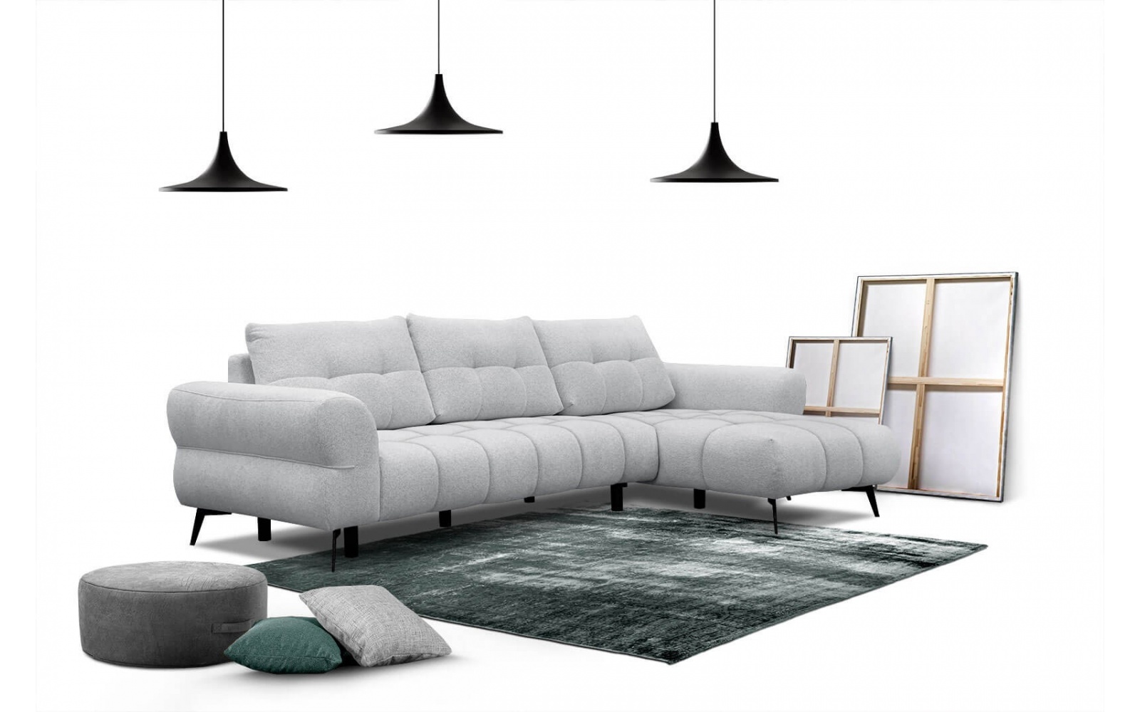 Canapé d'angle droit 4 places SALVINI