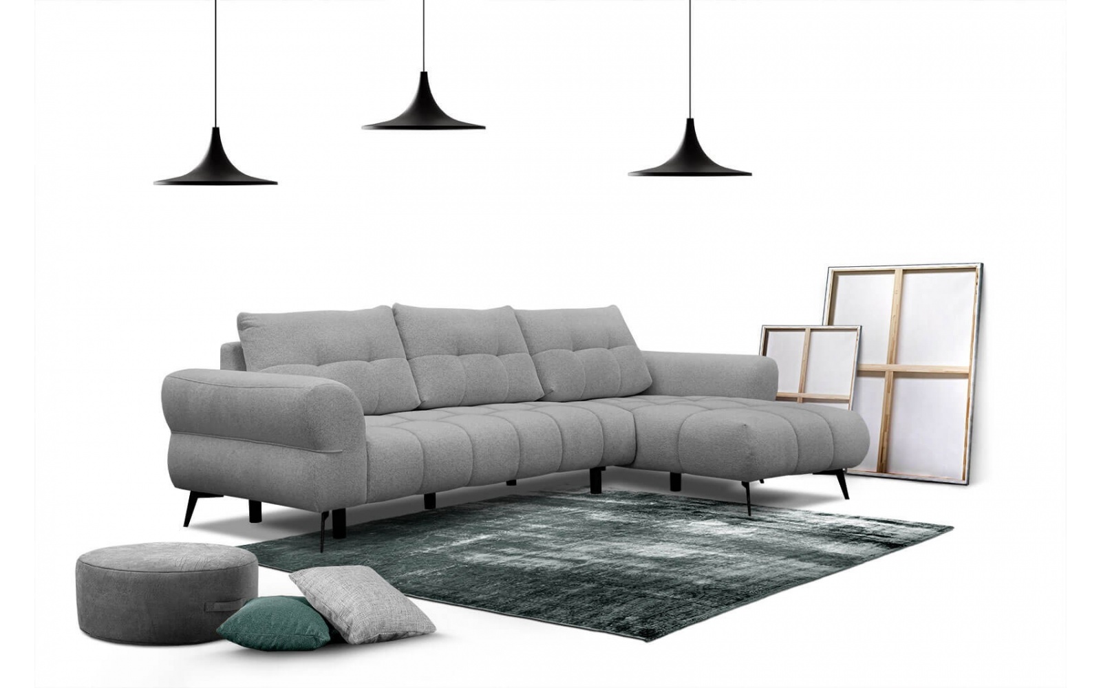 Canapé d'angle droit 4 places SALVINI