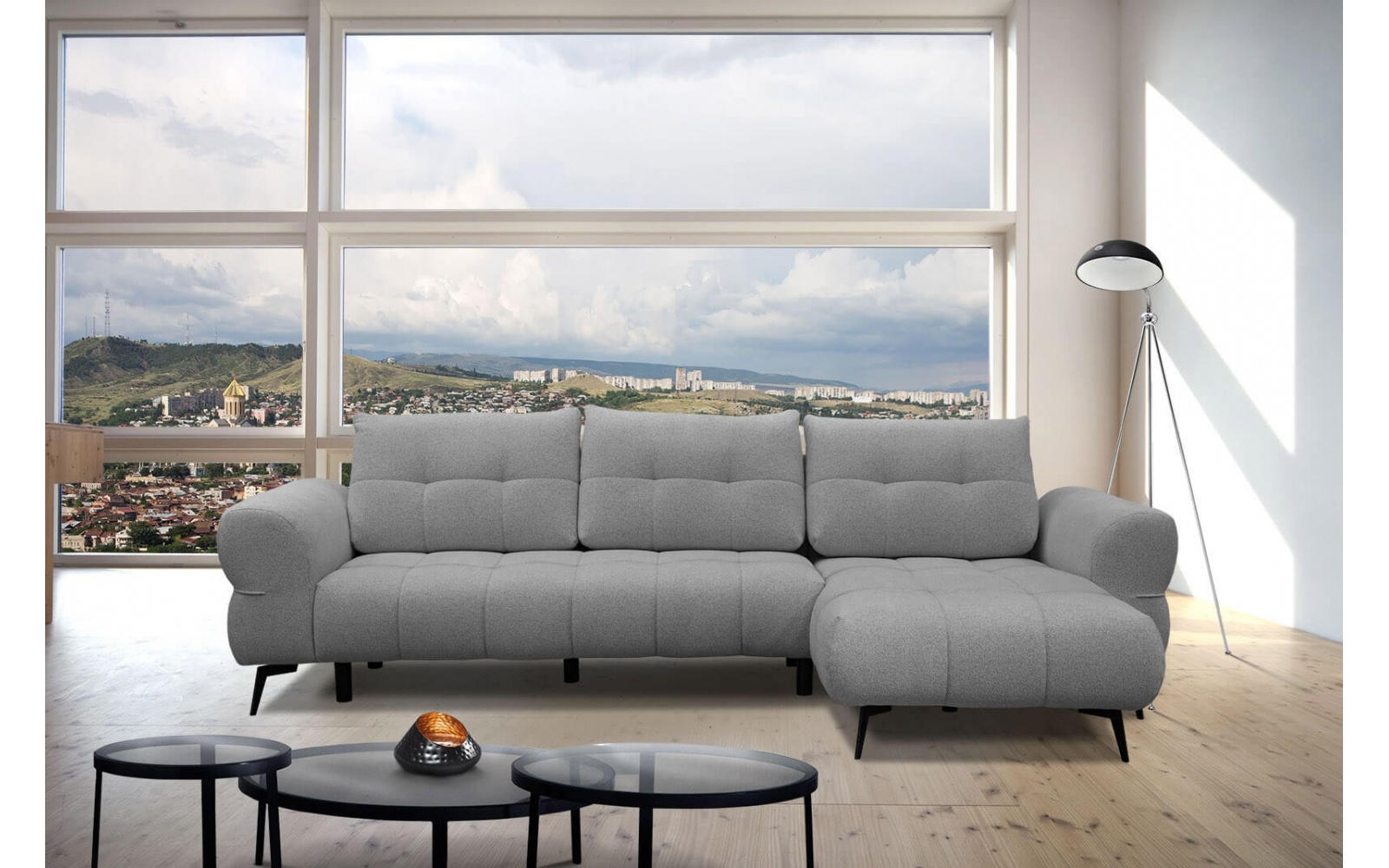 Canapé d'angle droit 4 places SALVINI