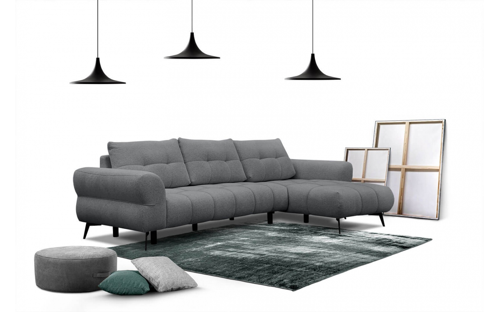 Canapé d'angle droit 4 places SALVINI