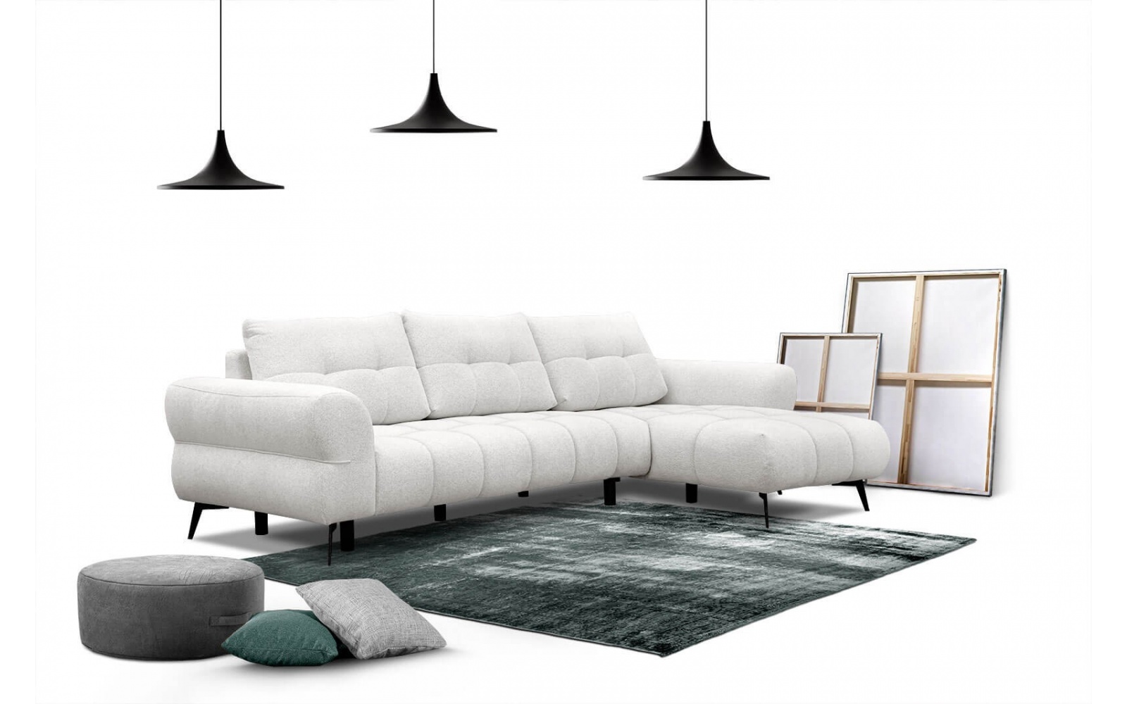 Canapé d'angle droit 4 places SALVINI