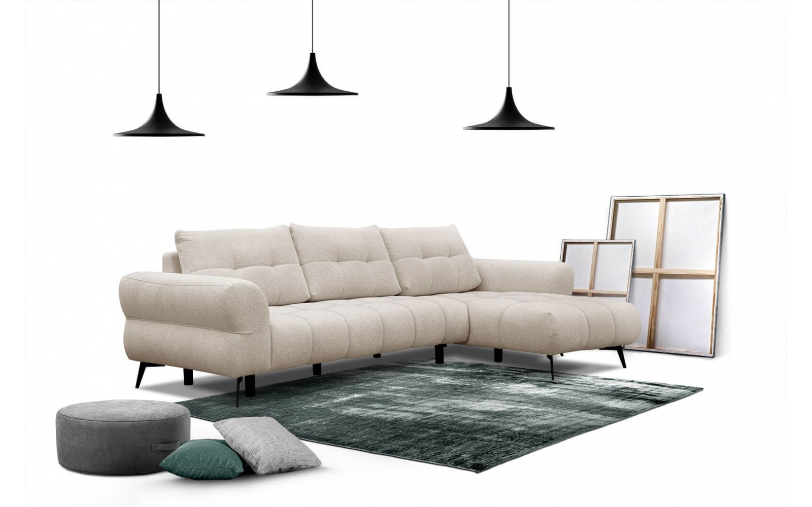 Canapé d'angle droit 4 places SALVINI